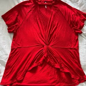 Free people red top